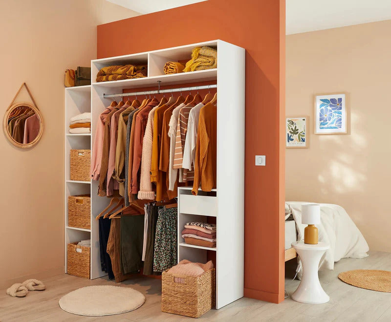 Kit dressing 1 colonne extensible et 1 bloc de rangement Dressmod