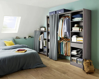 Kit dressing 2 colonnes avec rideau Eklips II