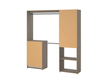 Kit dressing Karisma imitation chêne H. 200 x L. 180 x P. 40 cm