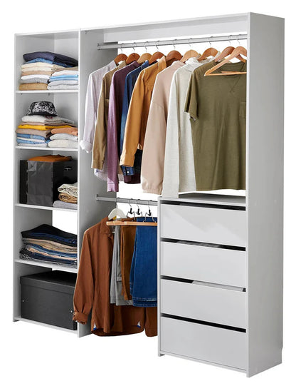 Kit dressing ouvert blanc Karisma 1 colonne